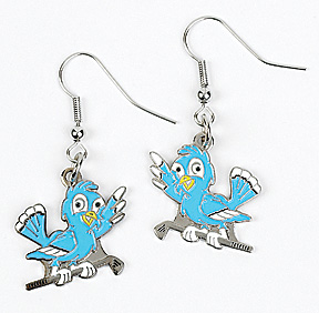 BLUE BIRD DROP EARRINGS